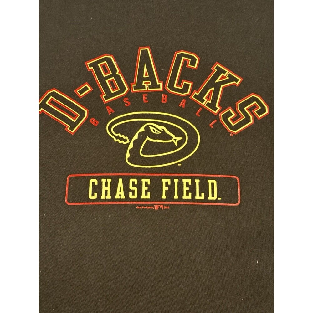 Arizona Diamondbacks T-Shirt Men Size XL Black 2012 Chase Field Short Sleeve